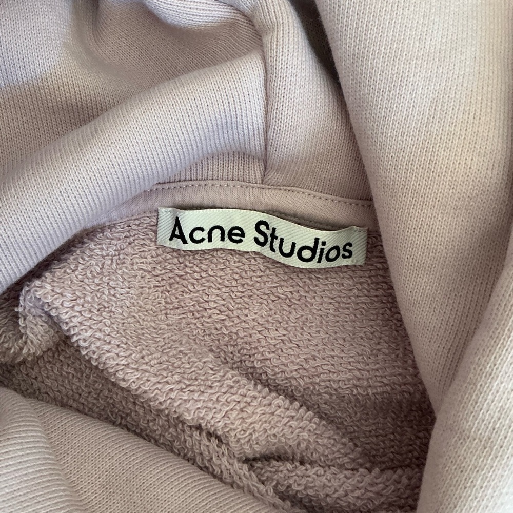 Acne Studios Dog Patch French Terry Hoodie Pullover Lilac Size Large - Picture 14 of 15